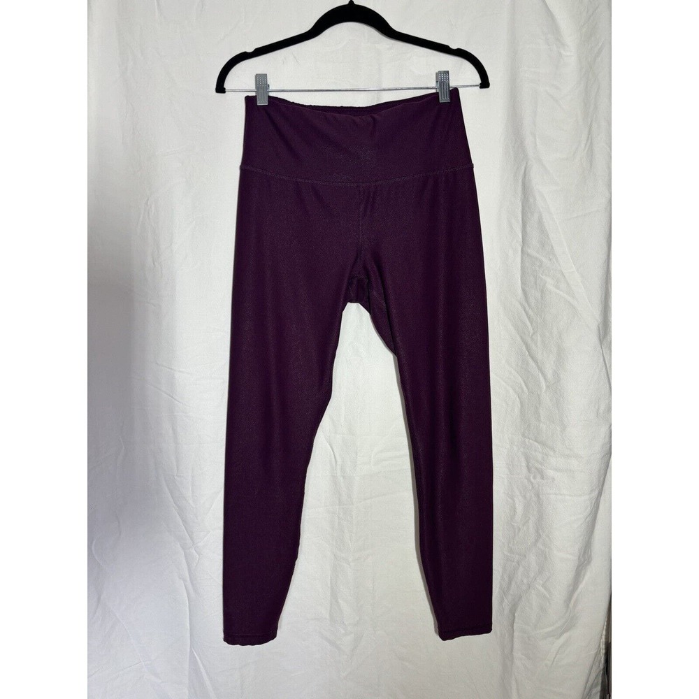 RBX Womens Stretch yoga‎ sports Leggings, Medium Burgundy EUC K14